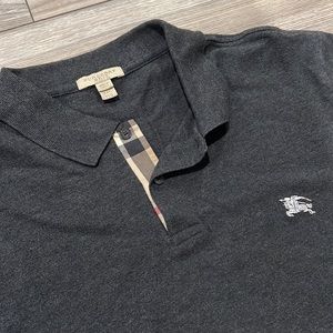 Burberry Grey collar shirt short sleeve | Men’s XXL